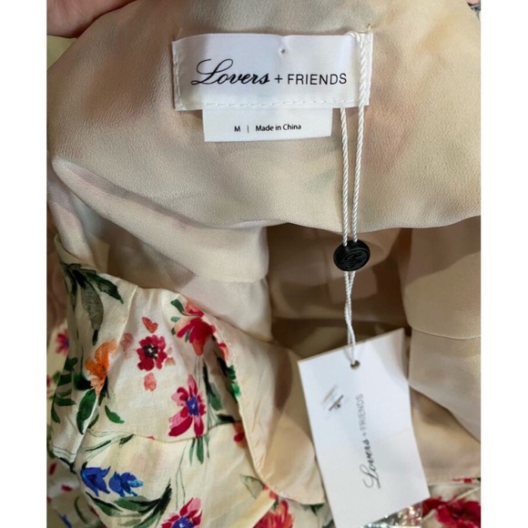 LOVERS + FRIENDS Lani Floral Midi Dress in Peony Floral sz M NWT - Picture 9 of 10